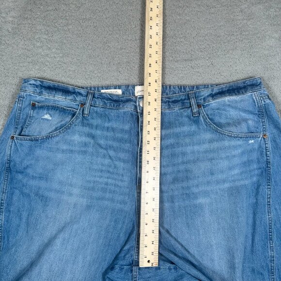 Universal Thread Womens Jeans High Rise Curved Leg Jean Blue Denim Plus Size 26R - Picture 10 of 15